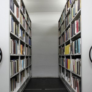 Bücher im Bibliothekslager